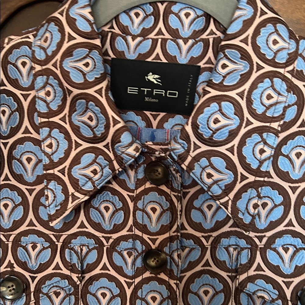 Etro Aurea Floral jacquard cropped jacket
